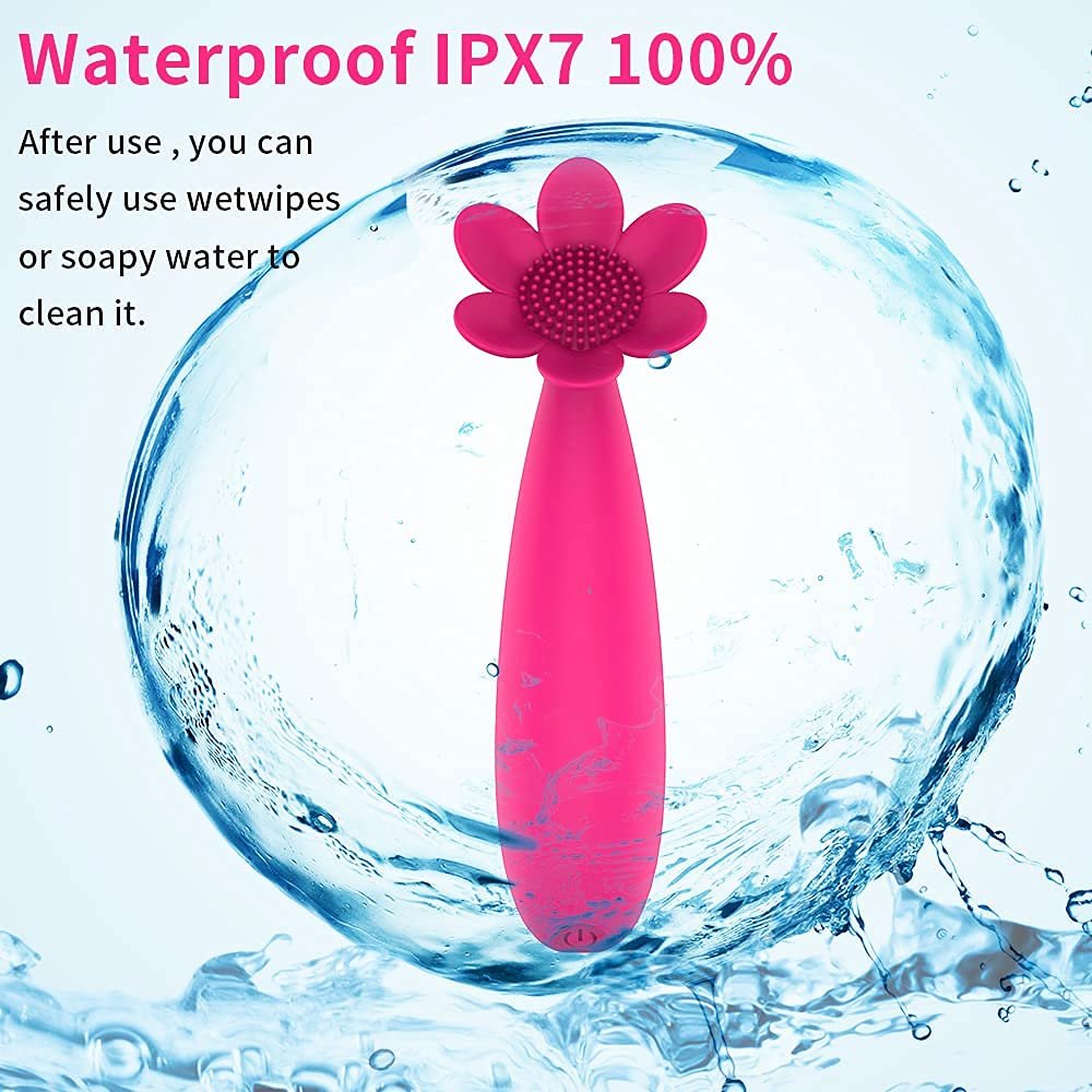 19 Vibration Flower Red Vibrator Waterproof Rechargeable Sex Toy-Uxolclub