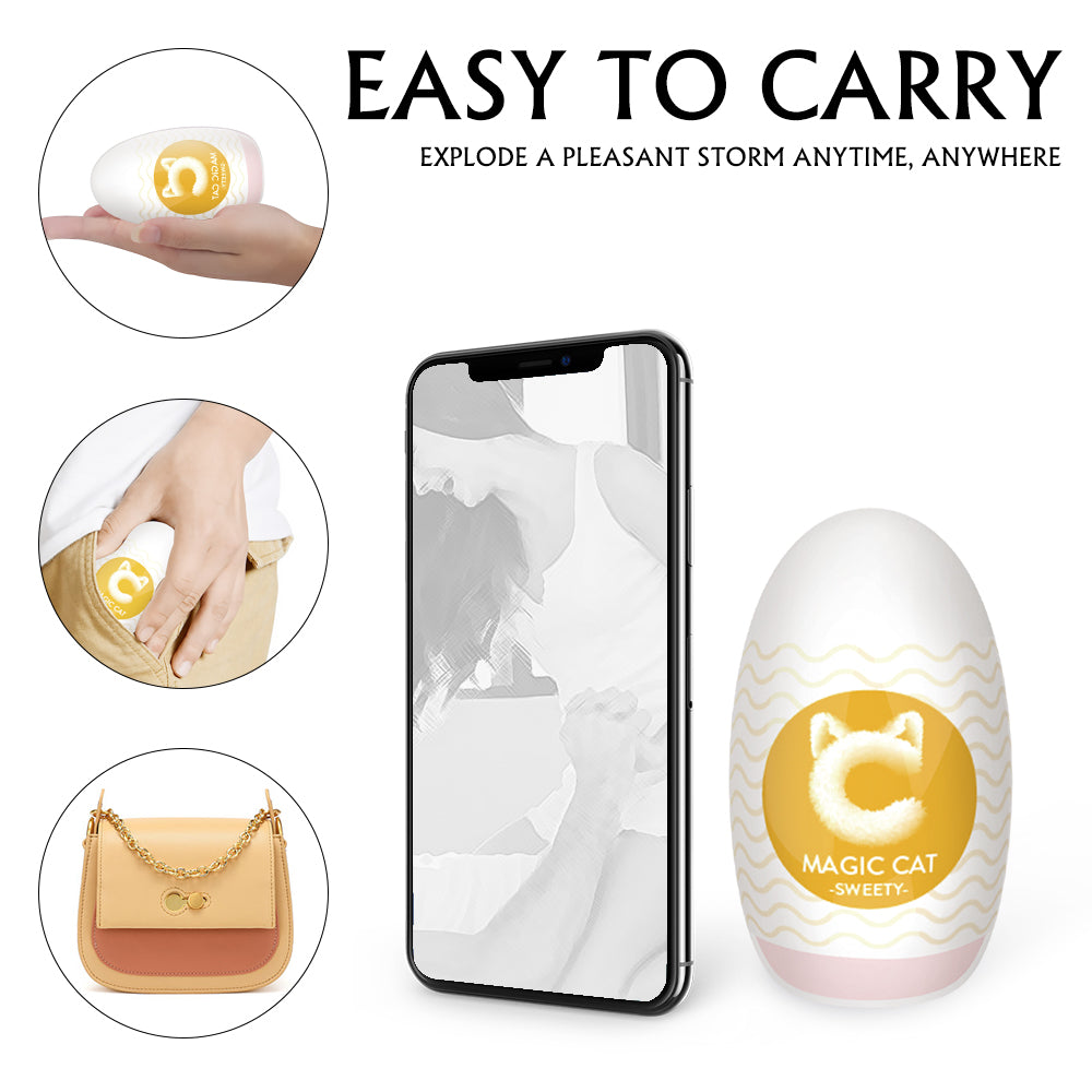 Portable Mini Pocket Pussy Egg Super Soft And Elastic Blowjob Toy-Uxolclub