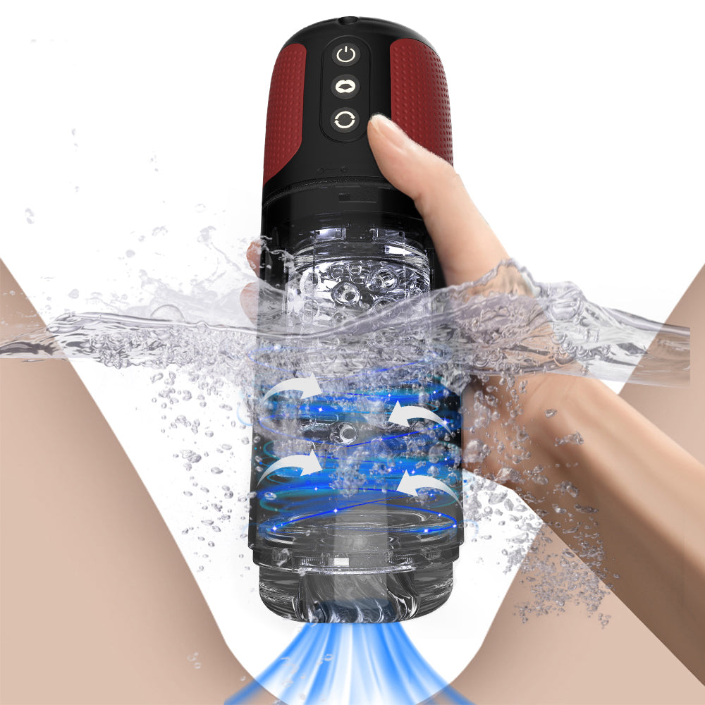 Automatic Rotating Blow Job Simulator Vibrating Suction Masturbation Cup-Uxolclub