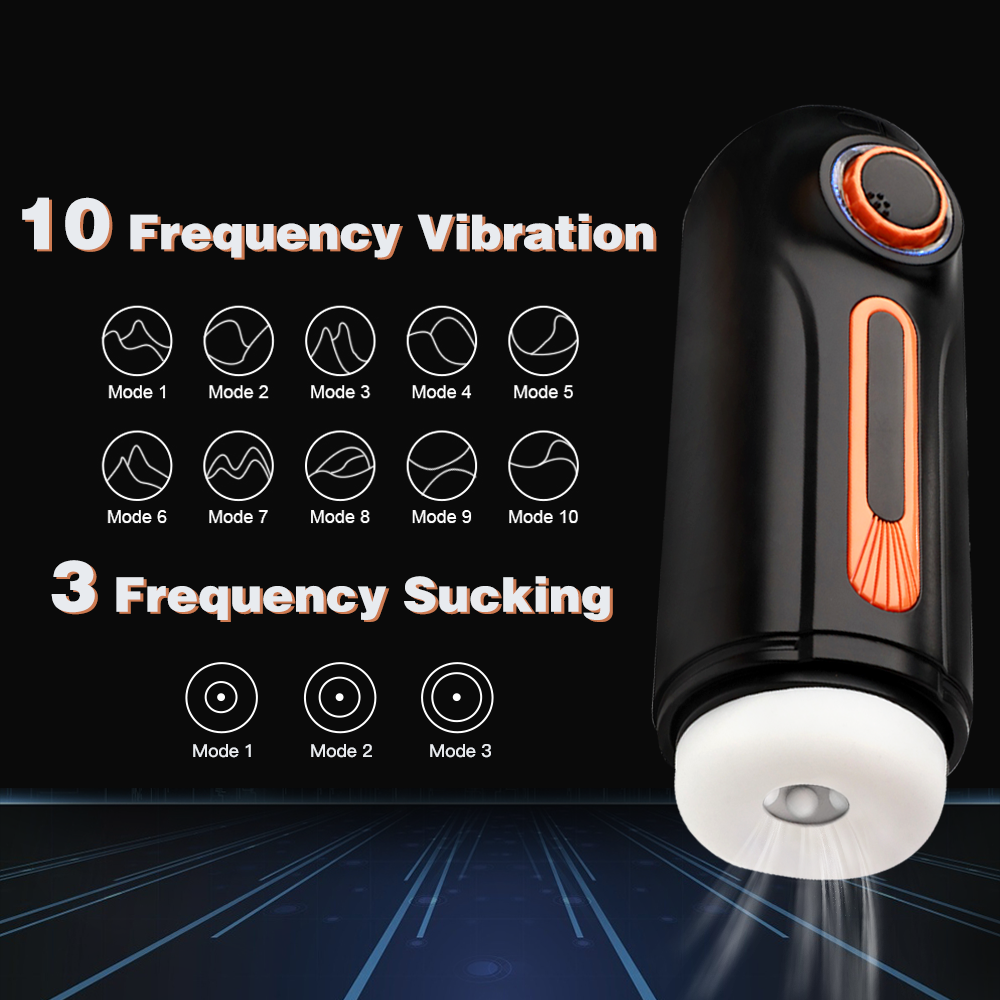 Adventurer Infinitely Variable Speed Retractable Clip Suction Masturbator-Uxolclub