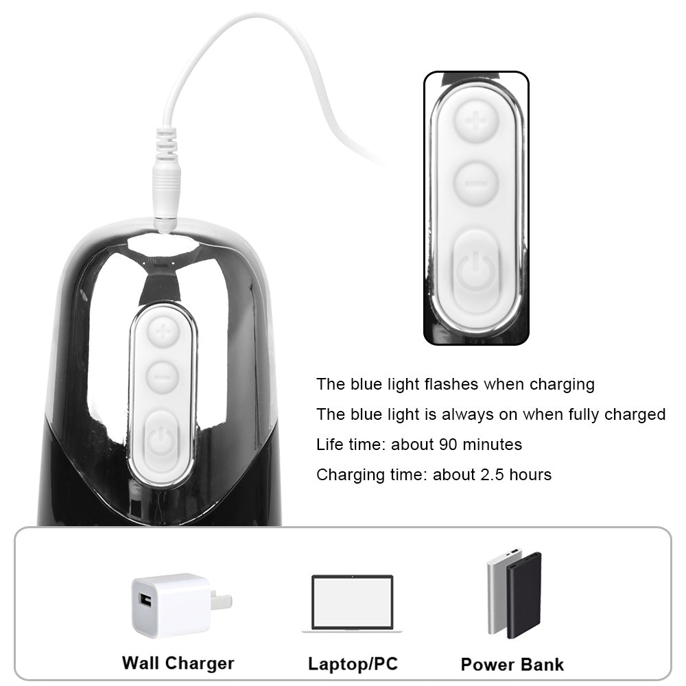 Electric Masturbator Cup Metal Texture Automatic Blowjob Toy-Uxolclub