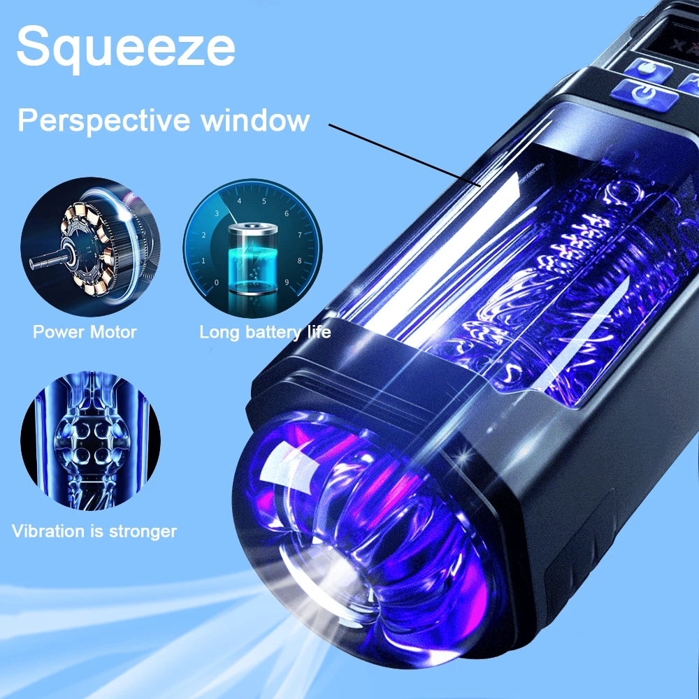 ExpLorer-X LCD Monitor Male Masturbator Blowjob Toys-Uxolclub