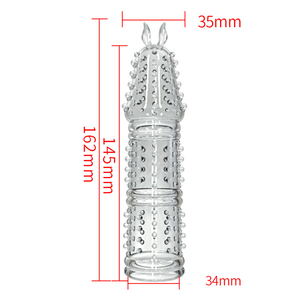 Clear Crystal Vibrating Spike Silicone Dildo