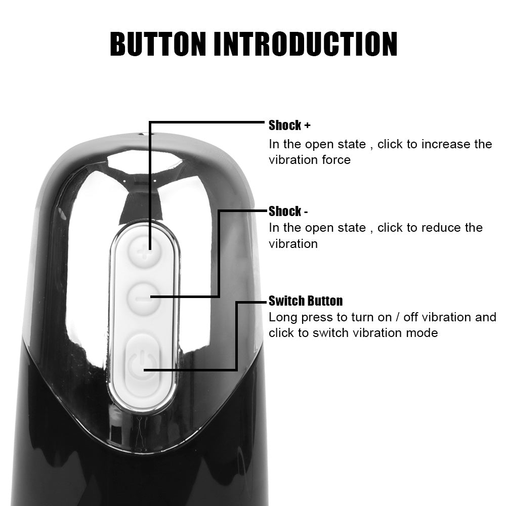 Electric Masturbator Cup Metal Texture Automatic Blowjob Toy-Uxolclub