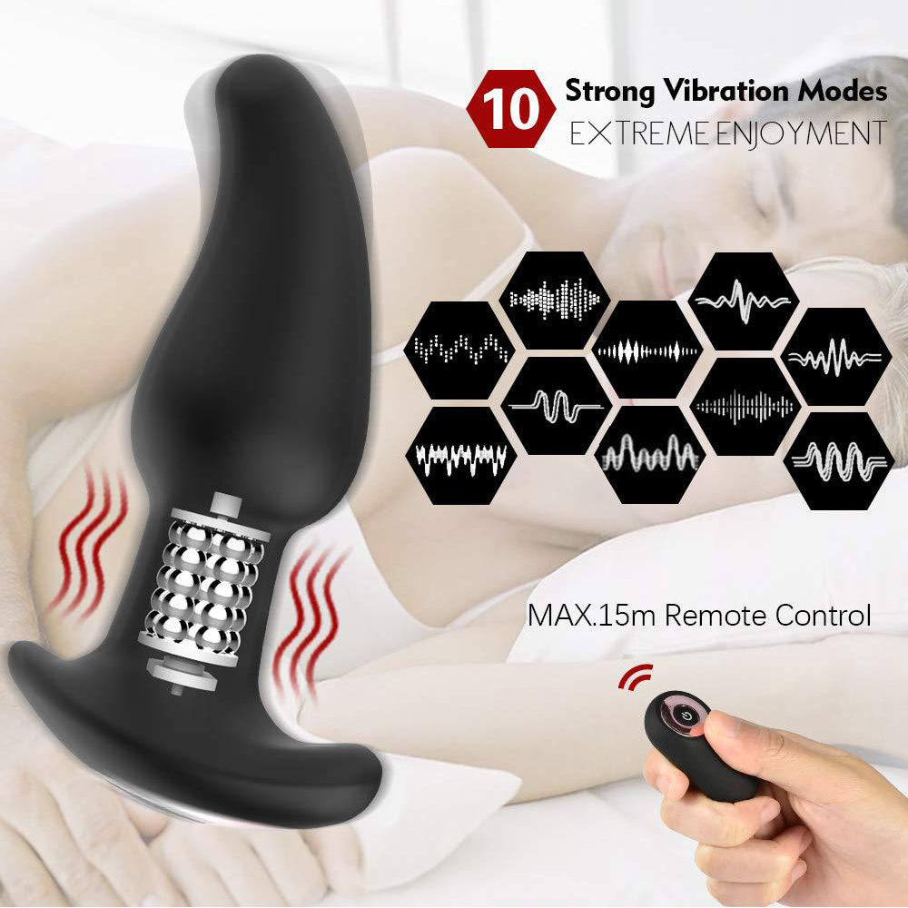 Prostate Posterior Vibrating Anal Plug-Uxolclub