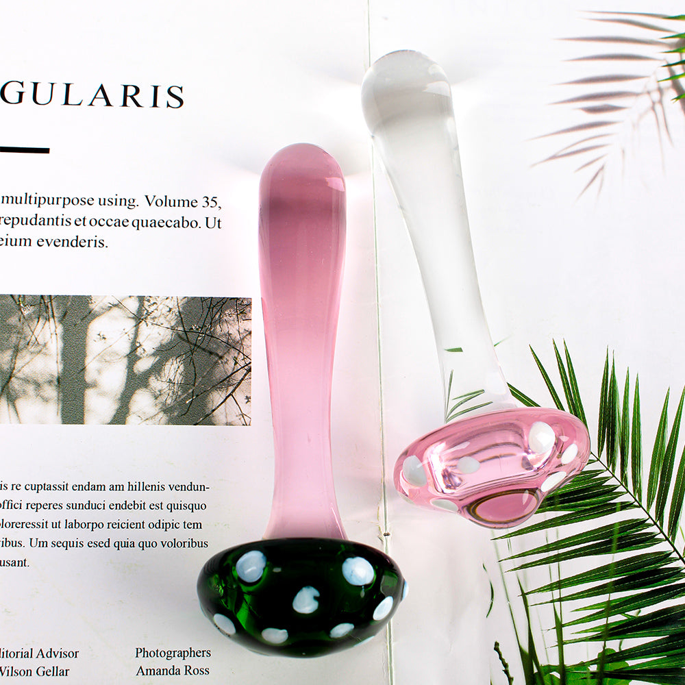 Sexy Mushroom Glass Butt Plug Anal Toys Women Dildo Sexy Mushroom Glass Butt Plug Anal Toys Women Dildo