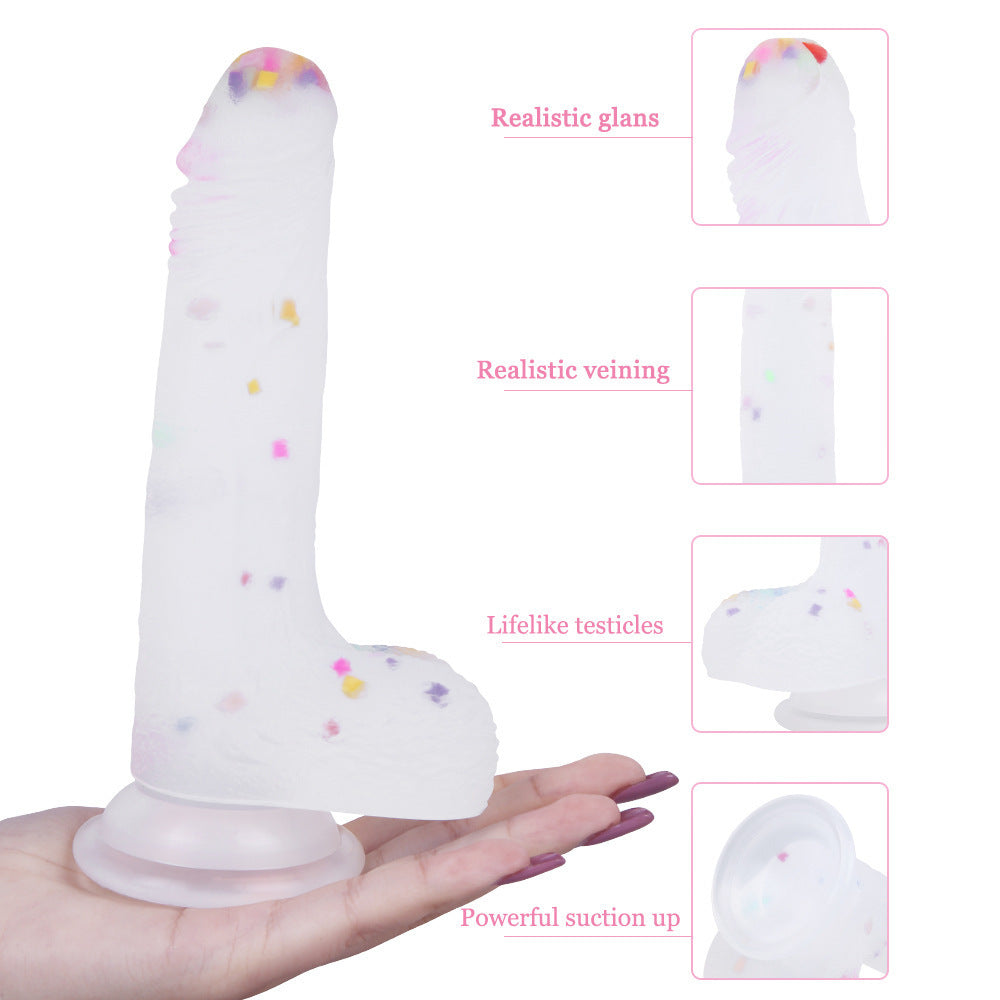 Jelly Color Silicone Dildo