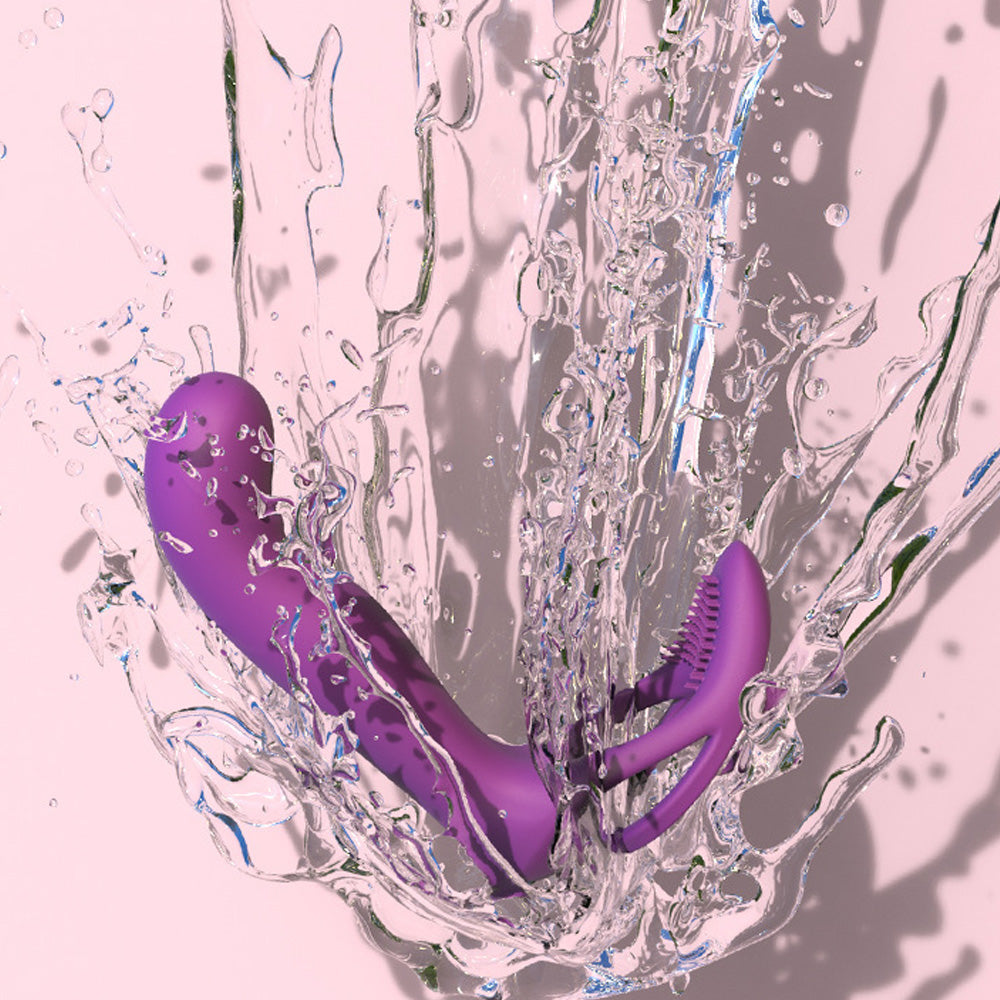 9 Frequency Silicone Vibrating Dildos with Vibrating Penis Ring-Uxolclub