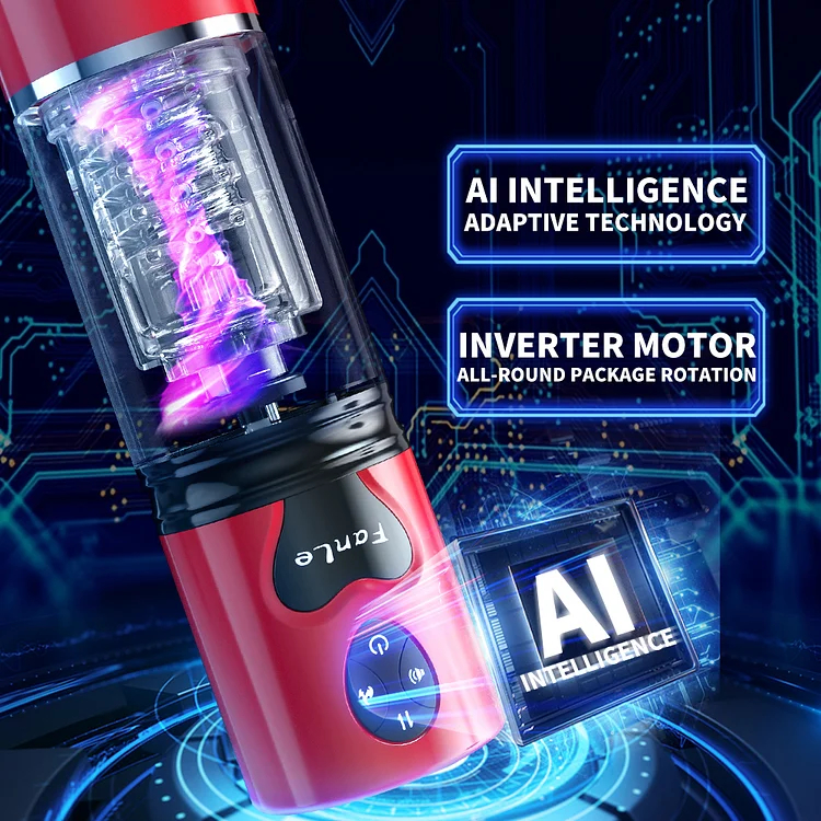 WaveRiderX Intelligent Multi-frequency Telescopic Rotation Sucking & Moaning Automatic Male Masturbator with Suction Base-Uxolclub - Best Adult Sex Toys Online Retailers