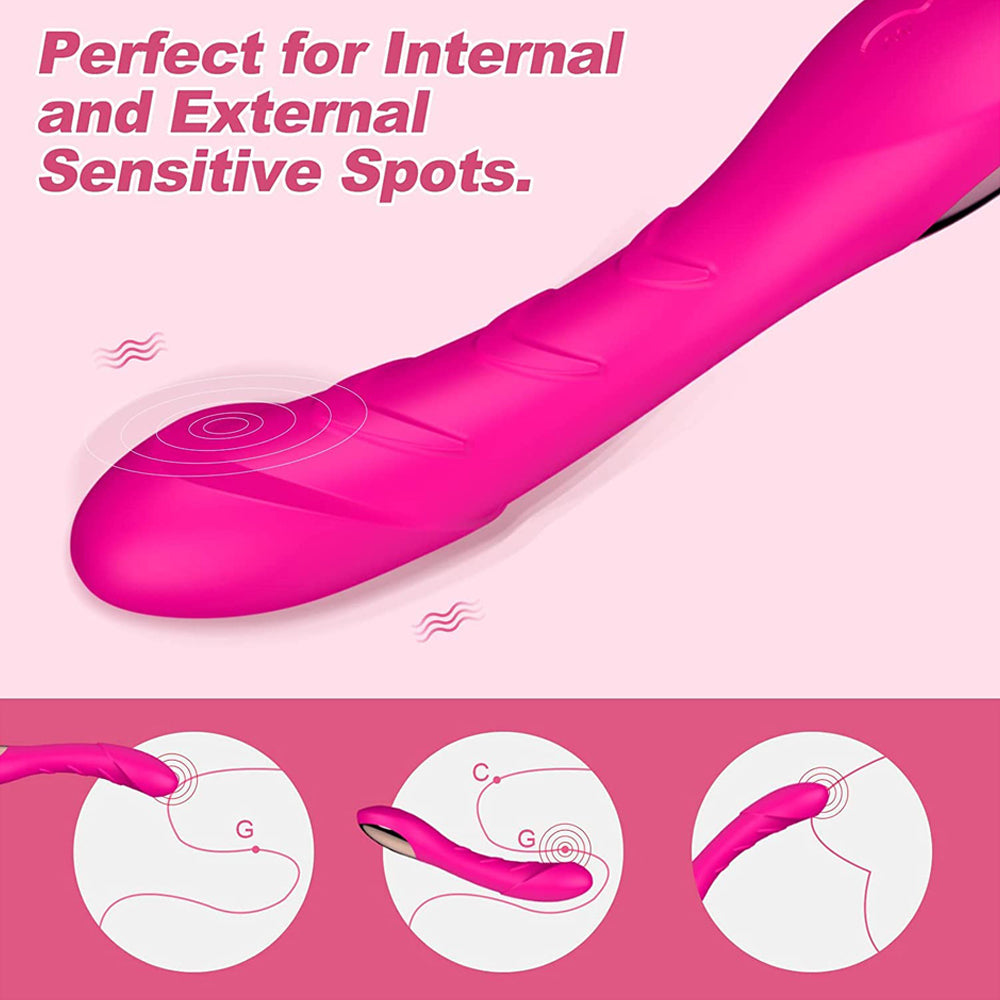 Vibrating Dildos Silicone Female Automatic Masturbator-Uxolclub
