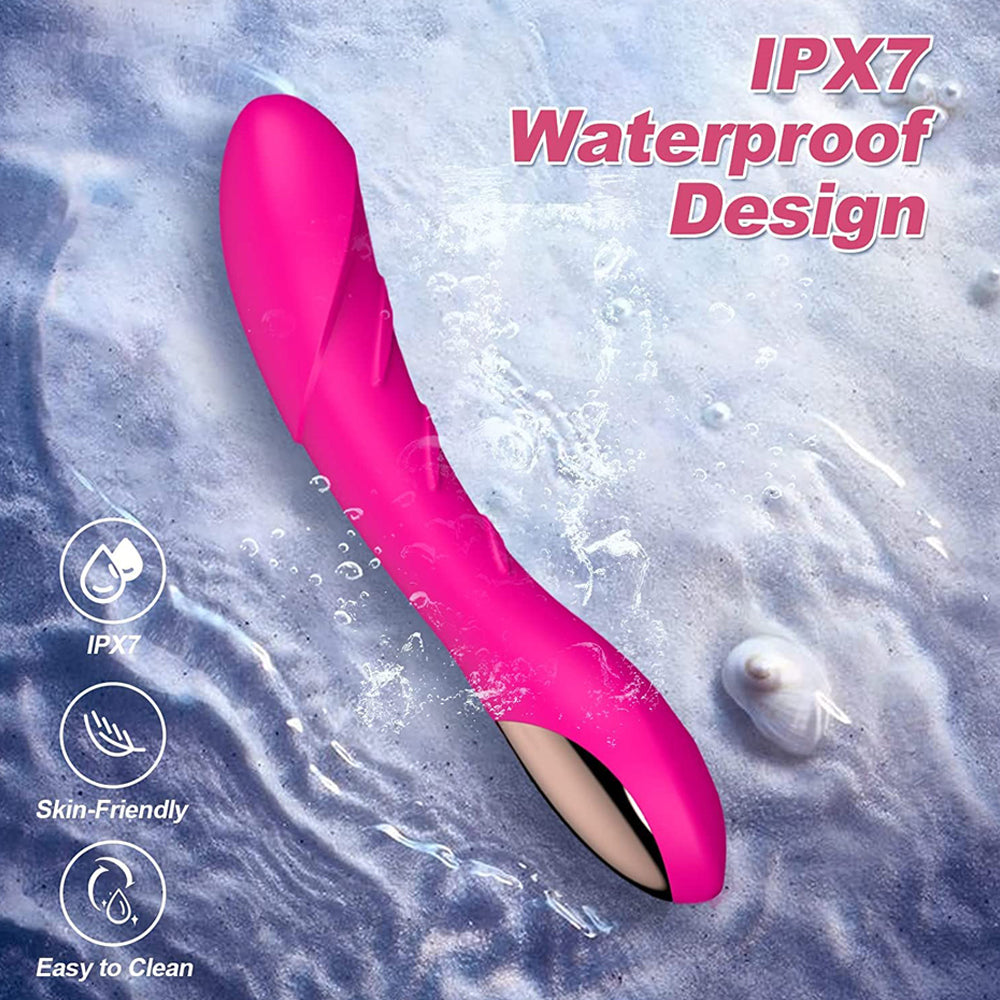 Vibrating Dildos Silicone Female Automatic Masturbator-Uxolclub