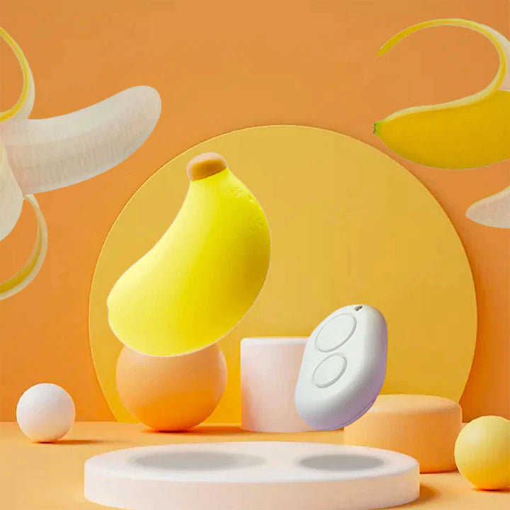 Banana Vibrating Egg Remote Control Massager-Uxolclub