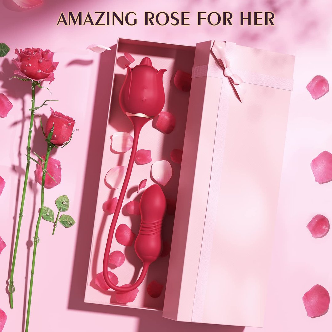 Rose Toy Massage Sucking Rose Vibrator | Rose Toy for Women Rose Dildo Sex toys-Uxolclub