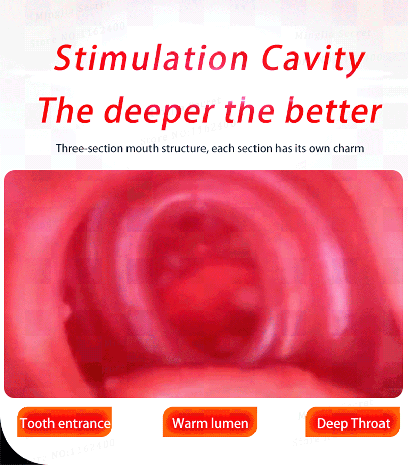 Automatic Retractable Sucking & Heating Men's Masturbator