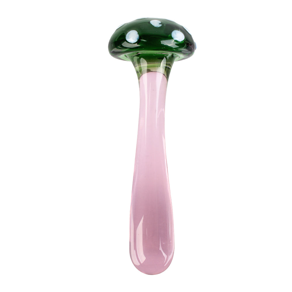 Sexy Mushroom Glass Butt Plug Anal Toys Women Dildos-Uxolclub