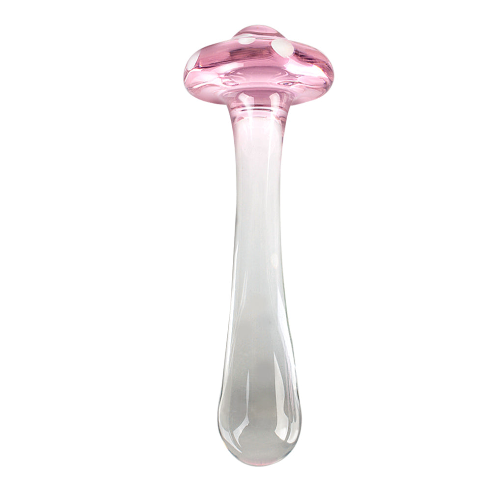 Sexy Mushroom Glass Butt Plug Anal Toys Women Dildos-Uxolclub