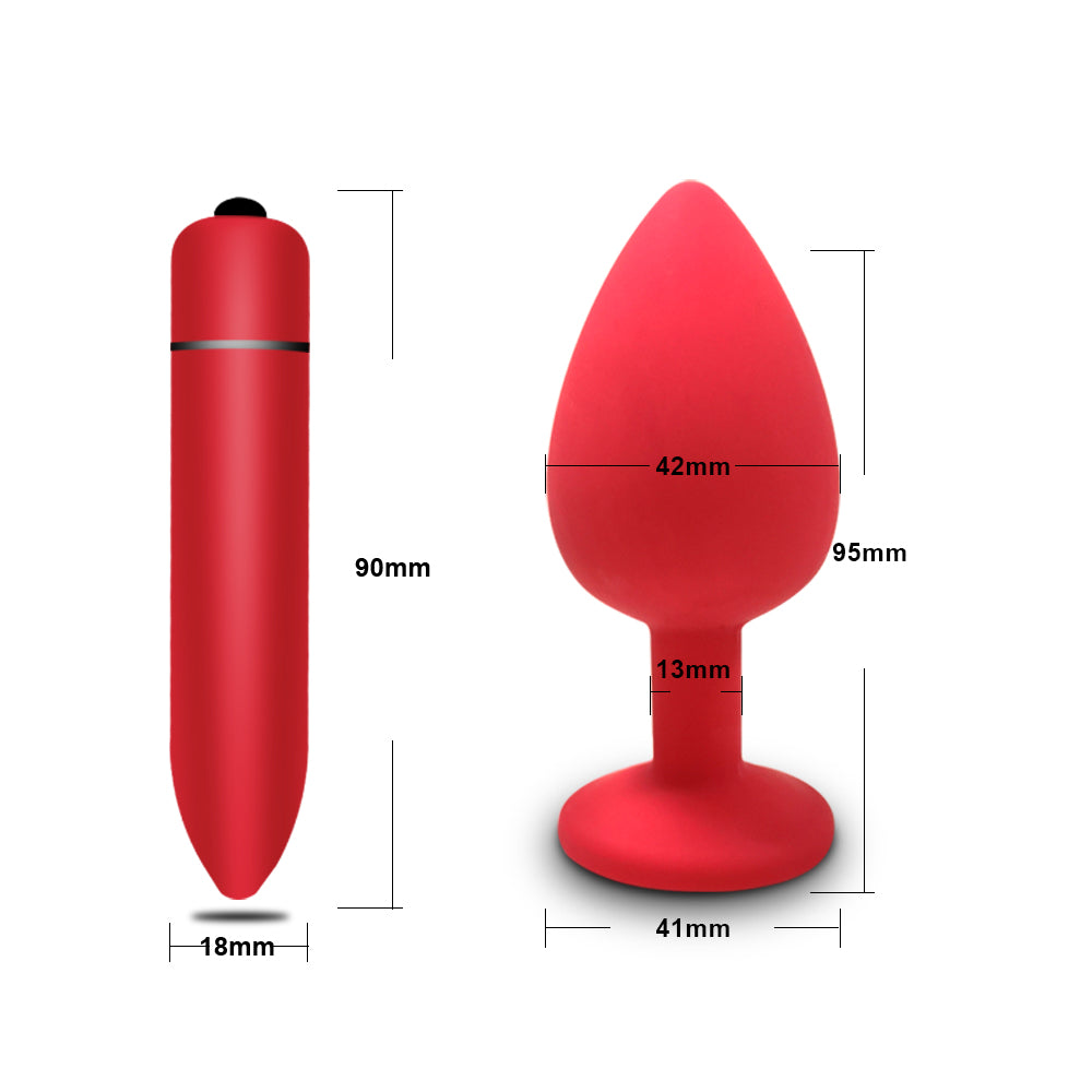 Silicone Masturbation Vibrating Butt Plug-Uxolclub