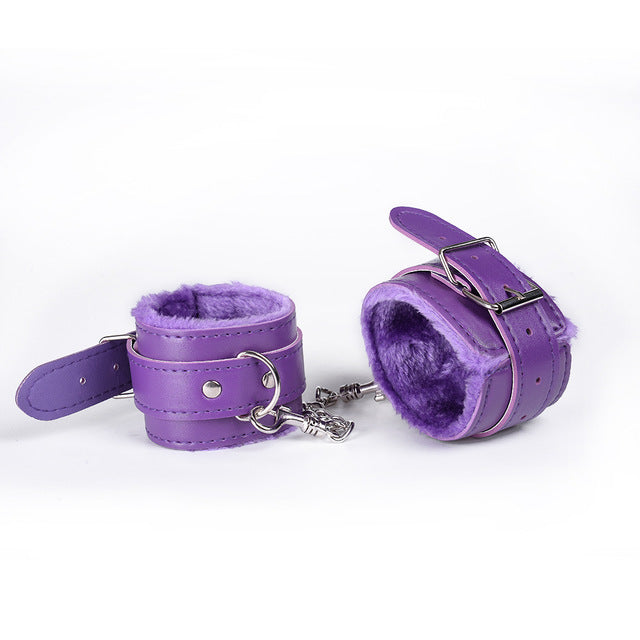 PU Leather Handcuffs Sex Ankle Bondage Bracelet