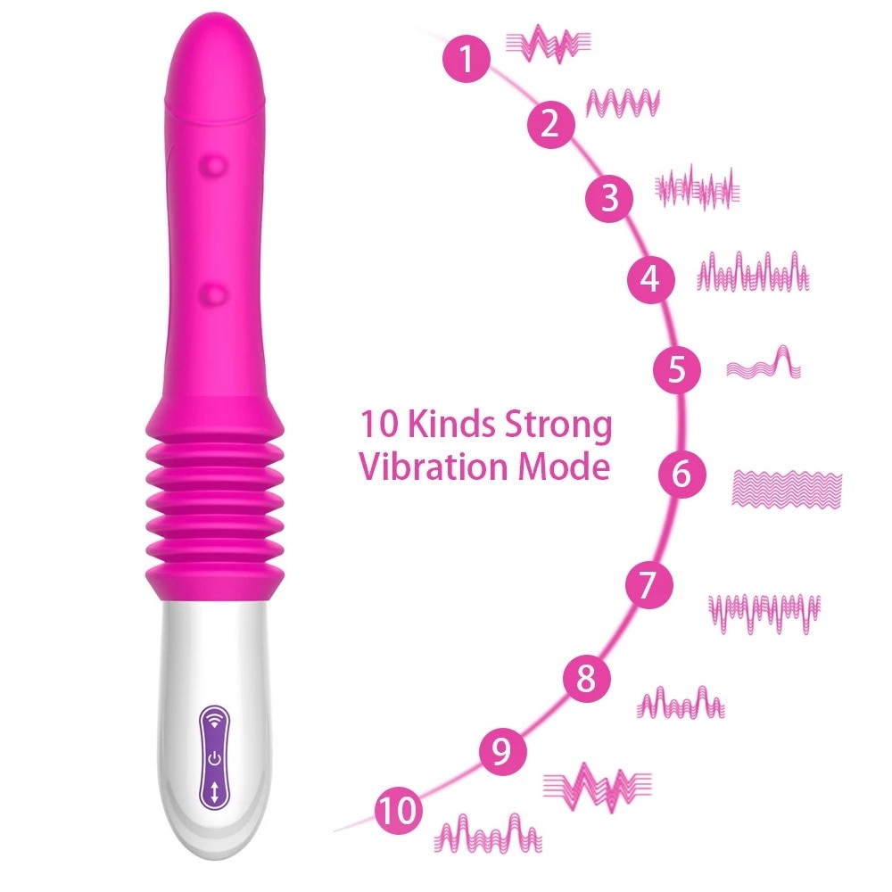 Automatic Hands Free Thrusting Dildo Vibrator G-Spot Stimulation Massager