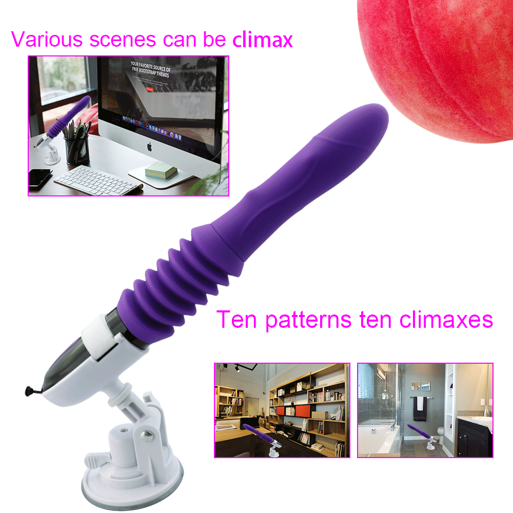 Automatic Hands Free Thrusting Dildo Vibrator G-Spot Stimulation Massager