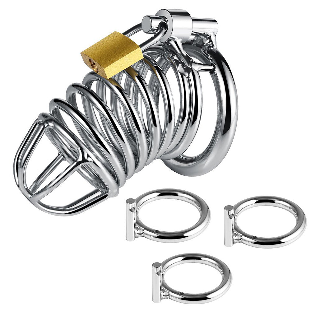 Cock Cage Male Chastity Device Locked Cage Sex Toy for Men-Uxolclub