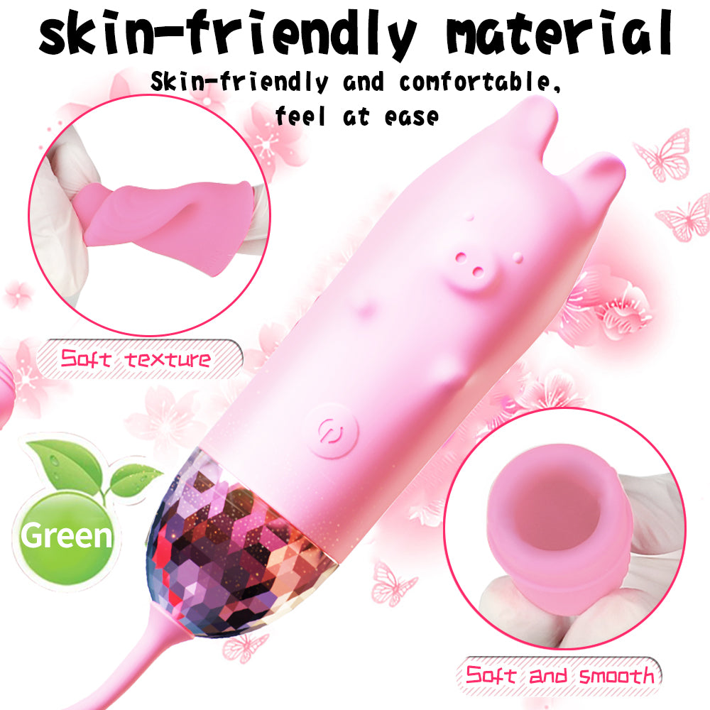 Piggy G-spot Vibrator -10 Frequency Wireless Control Piglet Vibrator
