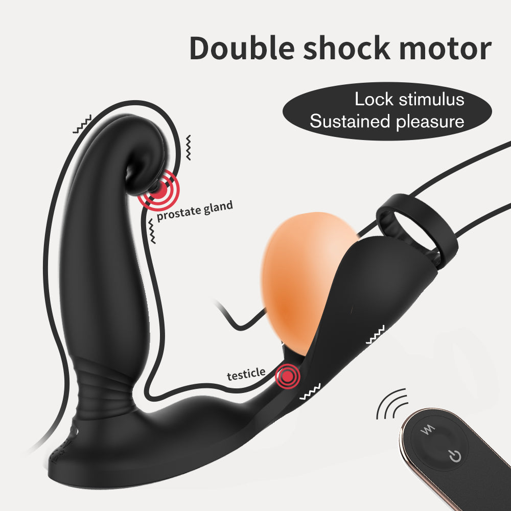Wireless Remote Control Posterior Prostate Penis Exerciser-Uxolclub