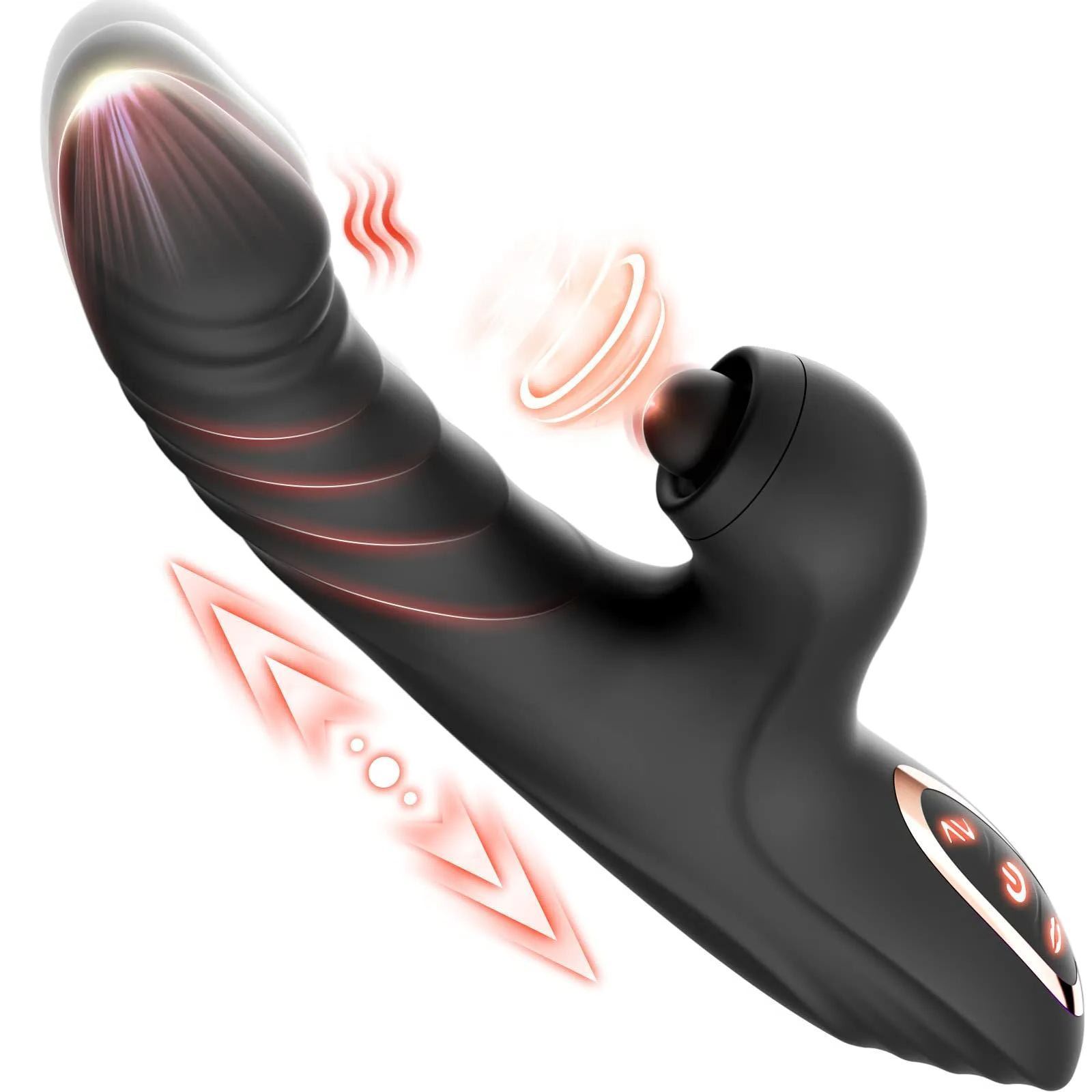 10 Vibrations 7 Thrust Modes Licking, G-spot Vibrator