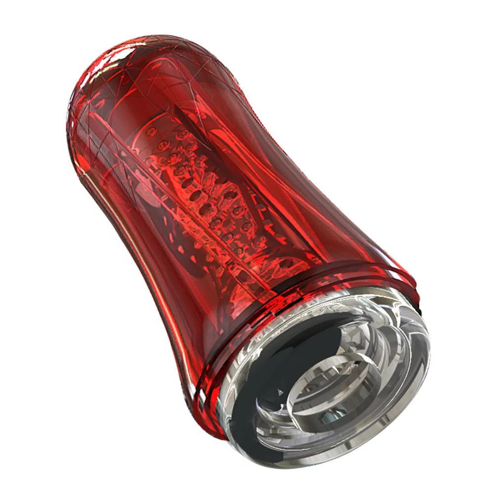 Silicone Masturbation Cup Suction Transparent Blowjob Toy-Uxolclub