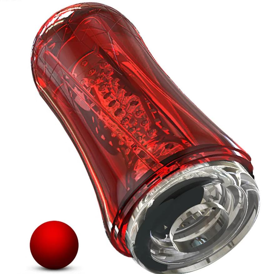 Silicone Masturbation Cup Suction Transparent Blowjob Toy-Uxolclub