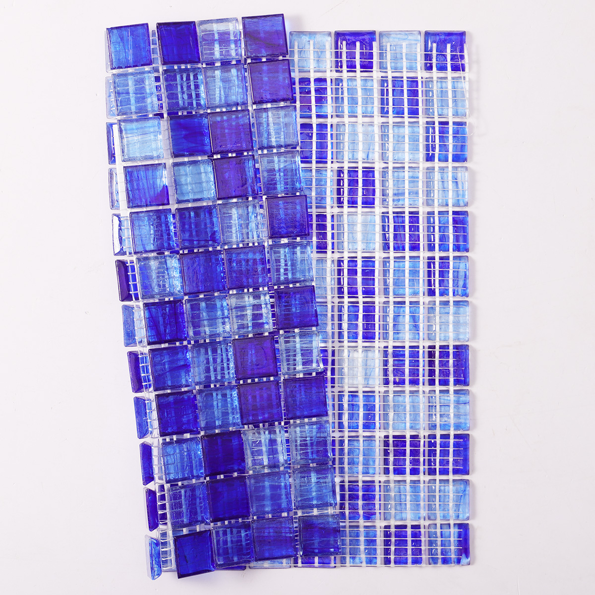 Amber Deep Blue Swimming Pool  Glass Mosaic Tiles 