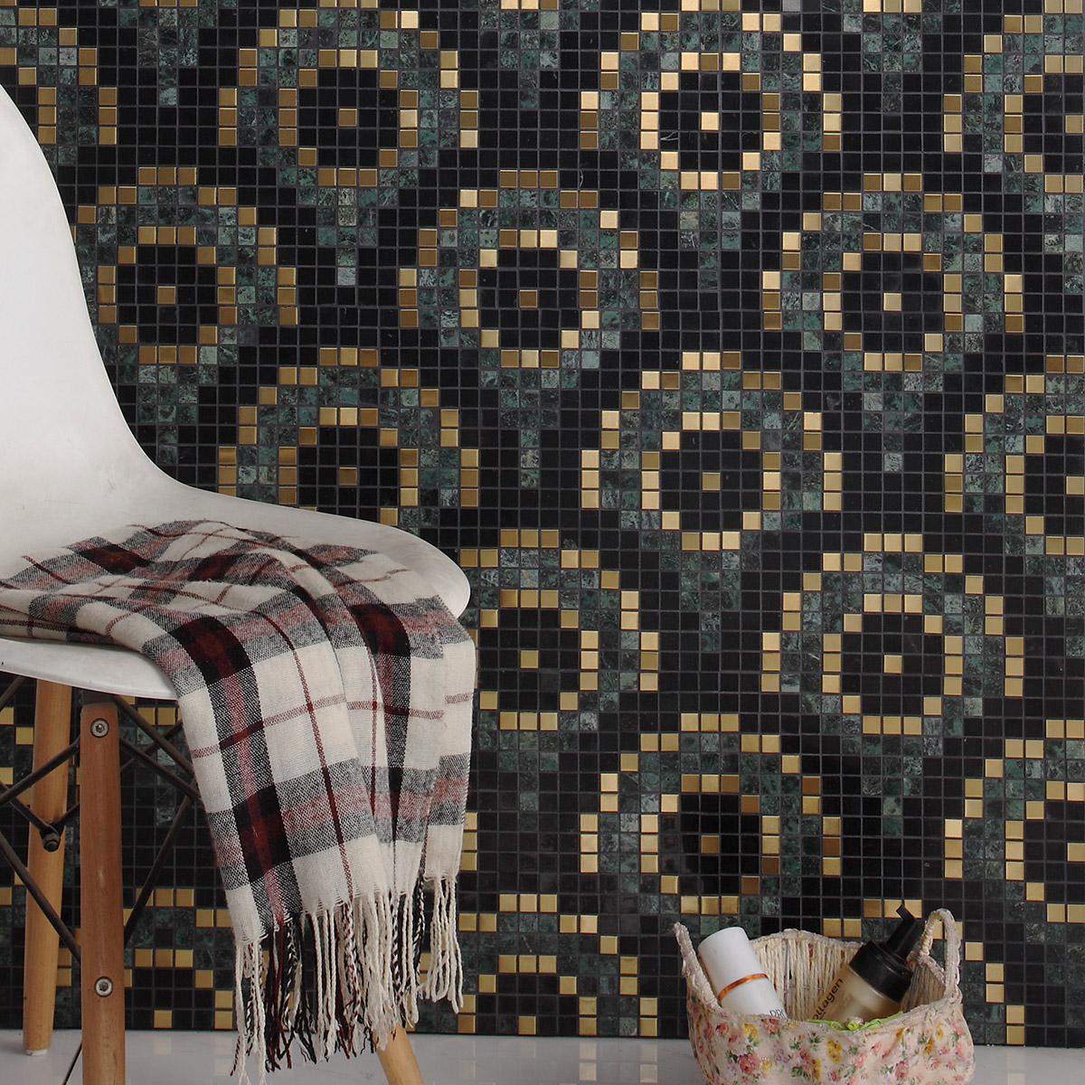 Marble Pixel Mosaic Tiles