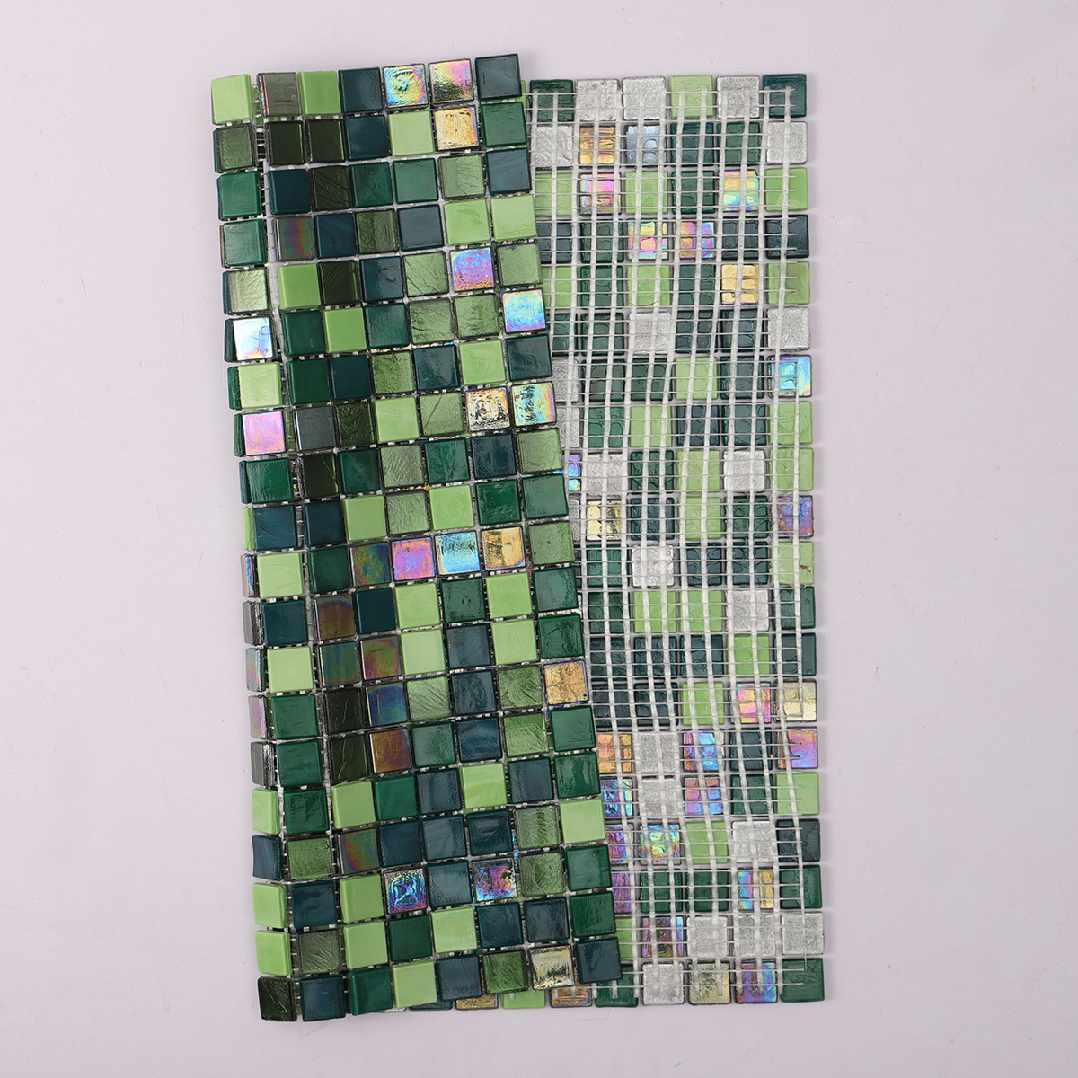 Green Mixed Glass Mosaic Tiles 