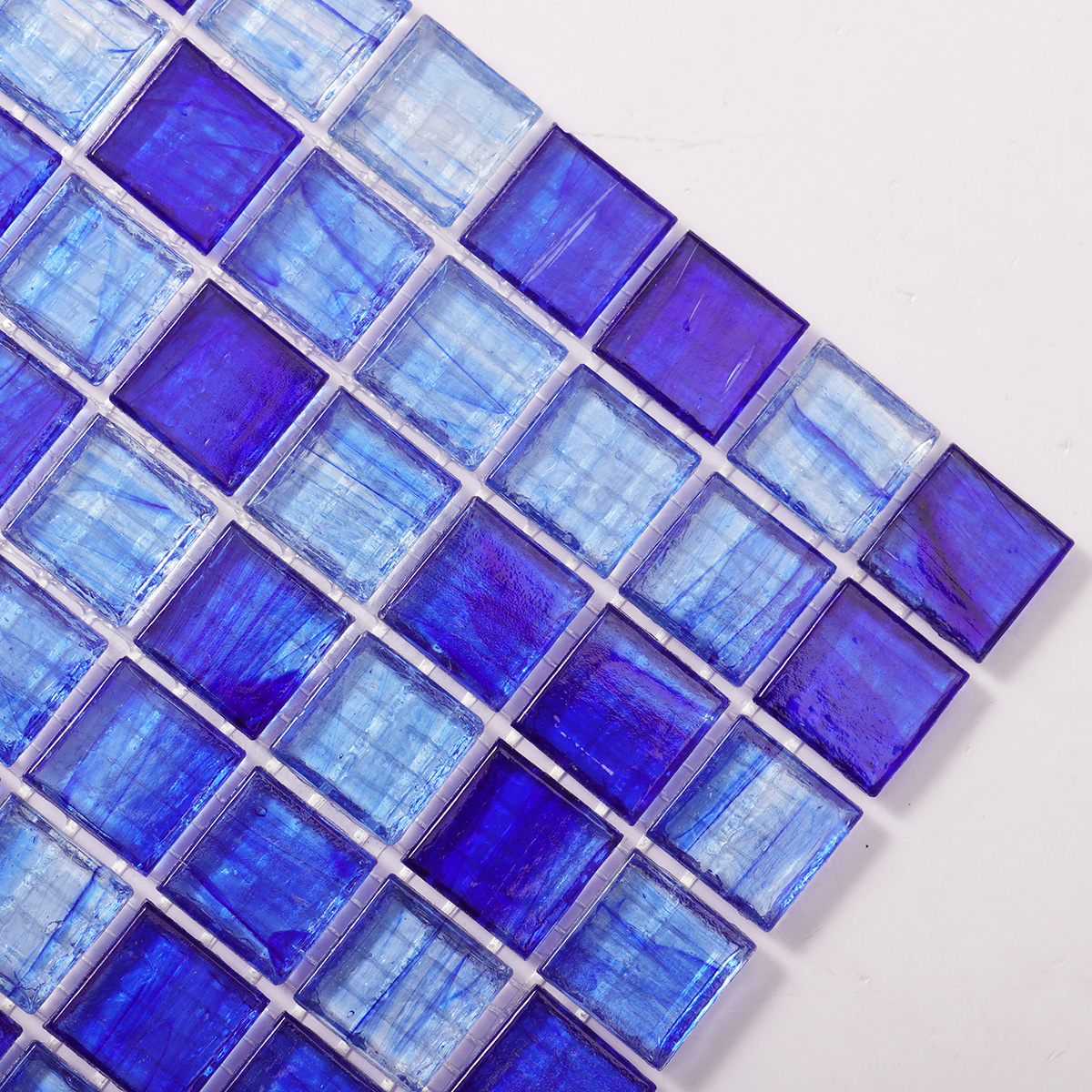 Amber Deep Blue Swimming Pool  Glass Mosaic Tiles 