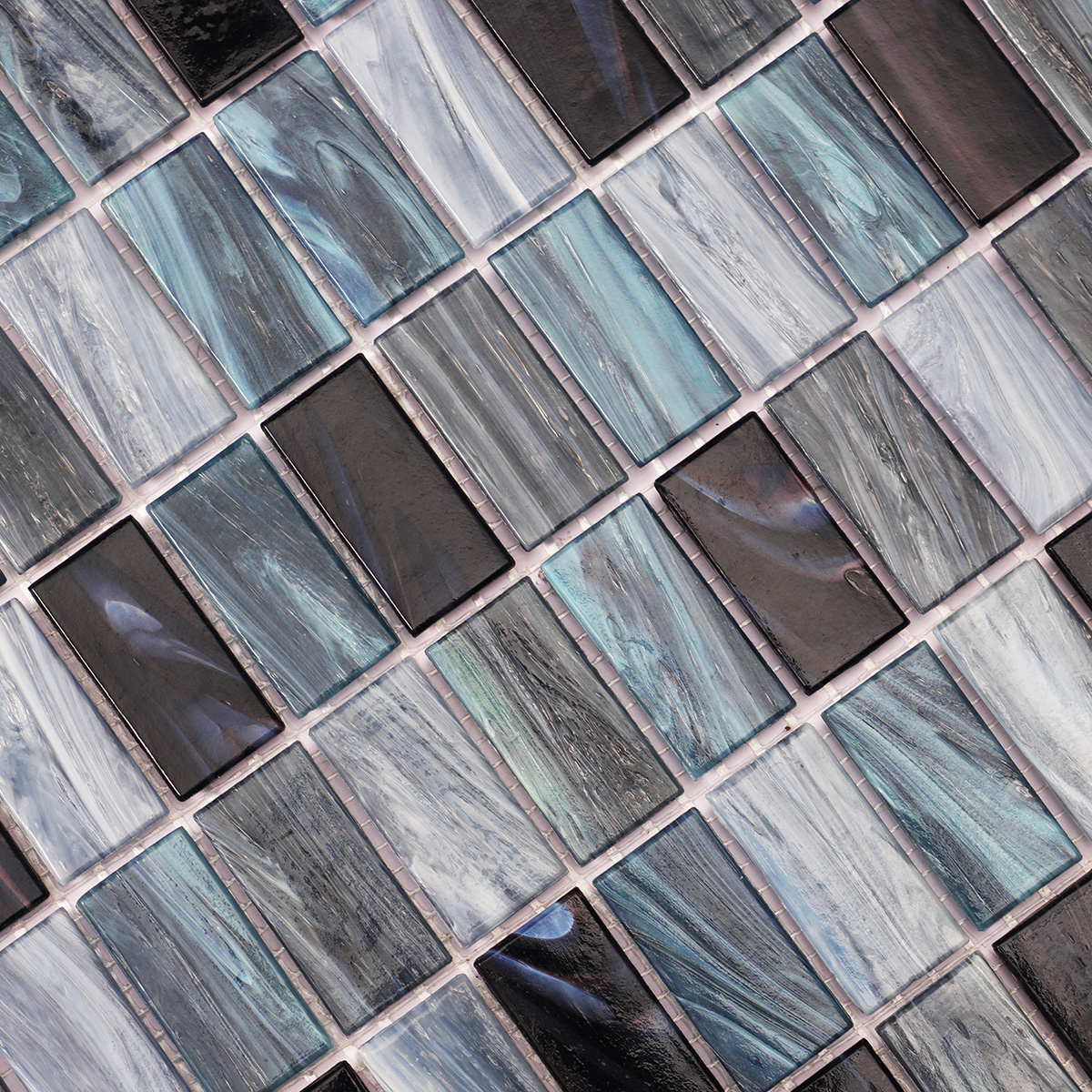 Black Grey Mosaic Tiles 