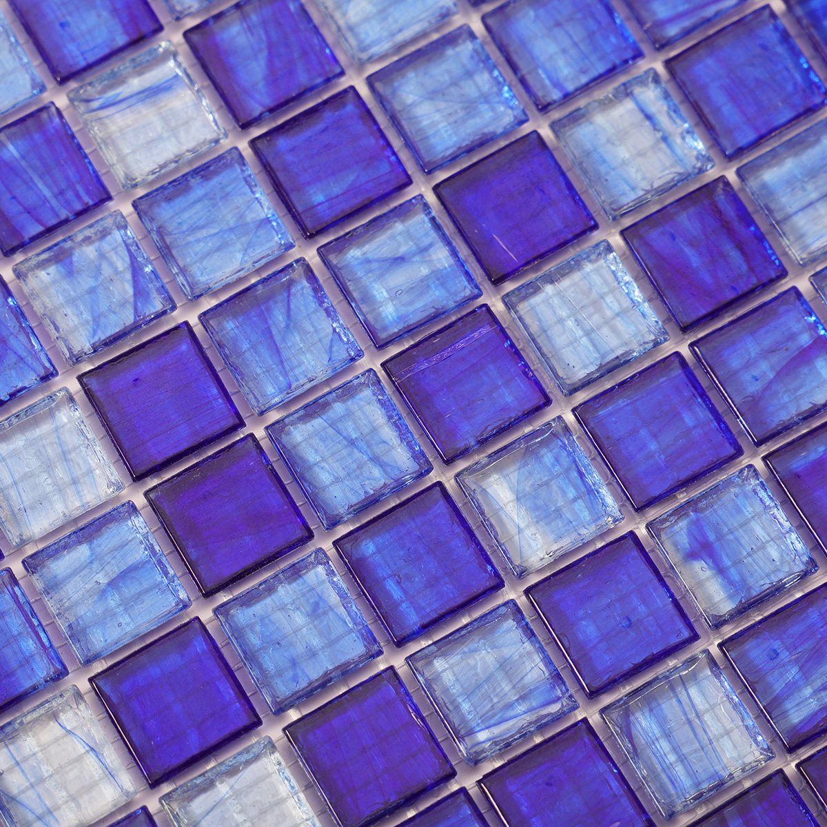 Amber Deep Blue Swimming Pool  Glass Mosaic Tiles 