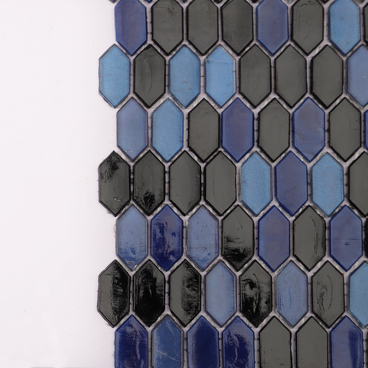 Navy Blue Mosaic Picket Tiles