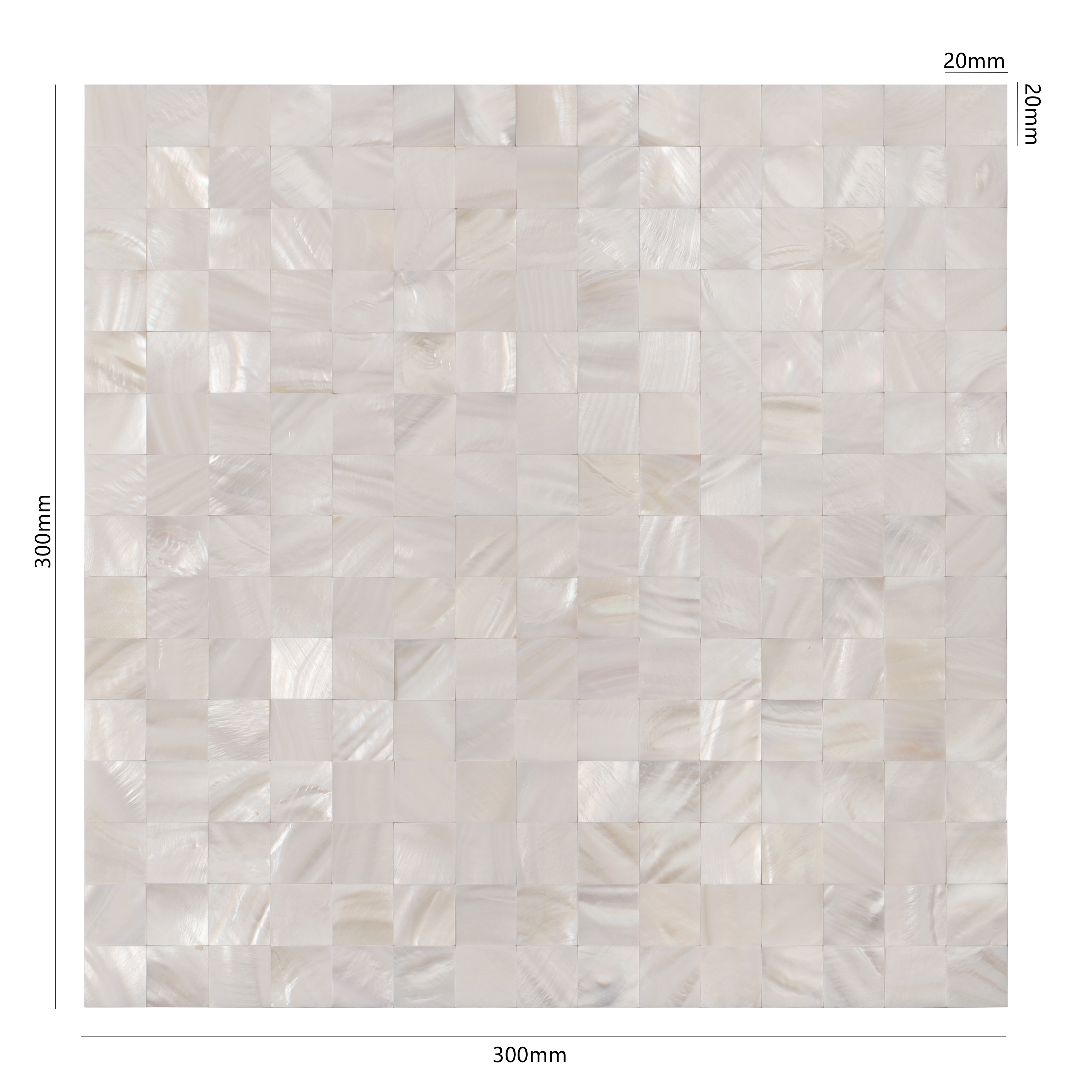 Pure White Mother Of Pearl Mosaic Tile