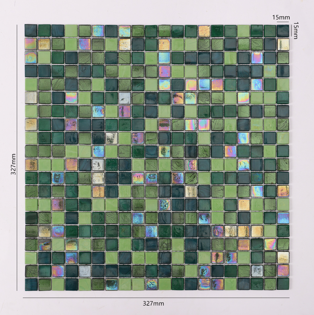 Green Mixed Glass Mosaic Tiles 