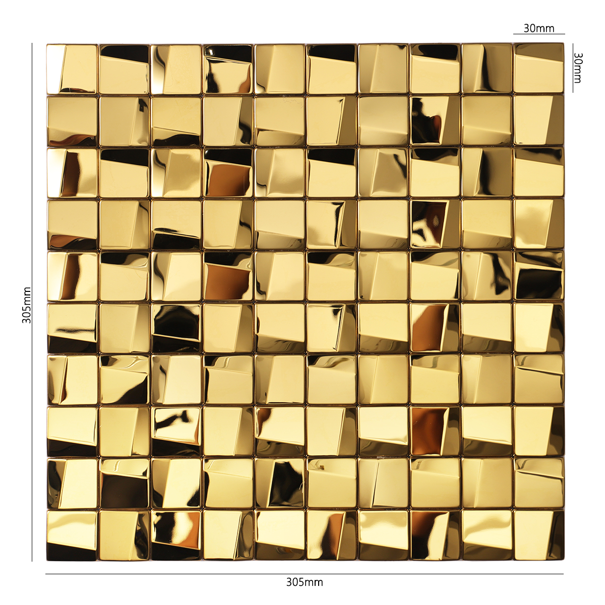 3D Metal Mosaic Tile