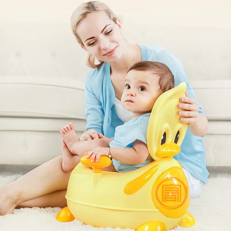 Bô vệ sinh vịt con cho bé từ 0-7 tuổi, Sử dụng PP thân thiện với môi trường + ABS an toàn + vật liệu PU siêu mềm