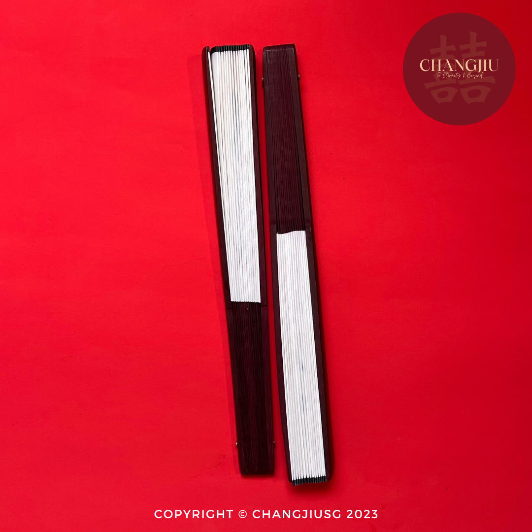 Wedding Photo Props Chinese Folding Fan 夫妻扇子