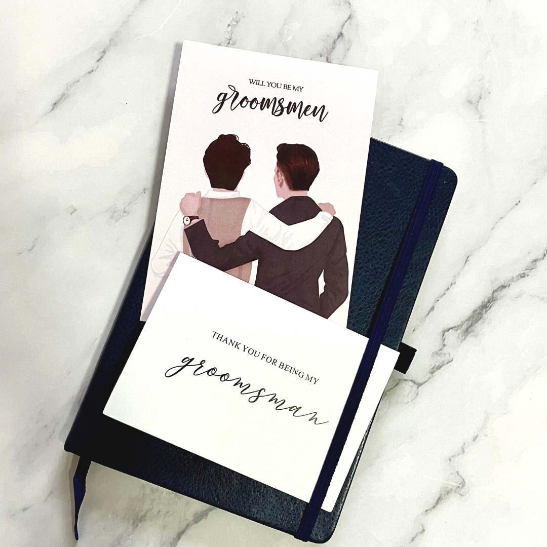 Groomsmen Invitation Cards (2 Designs)-Changjiu Chinese Wedding Shop