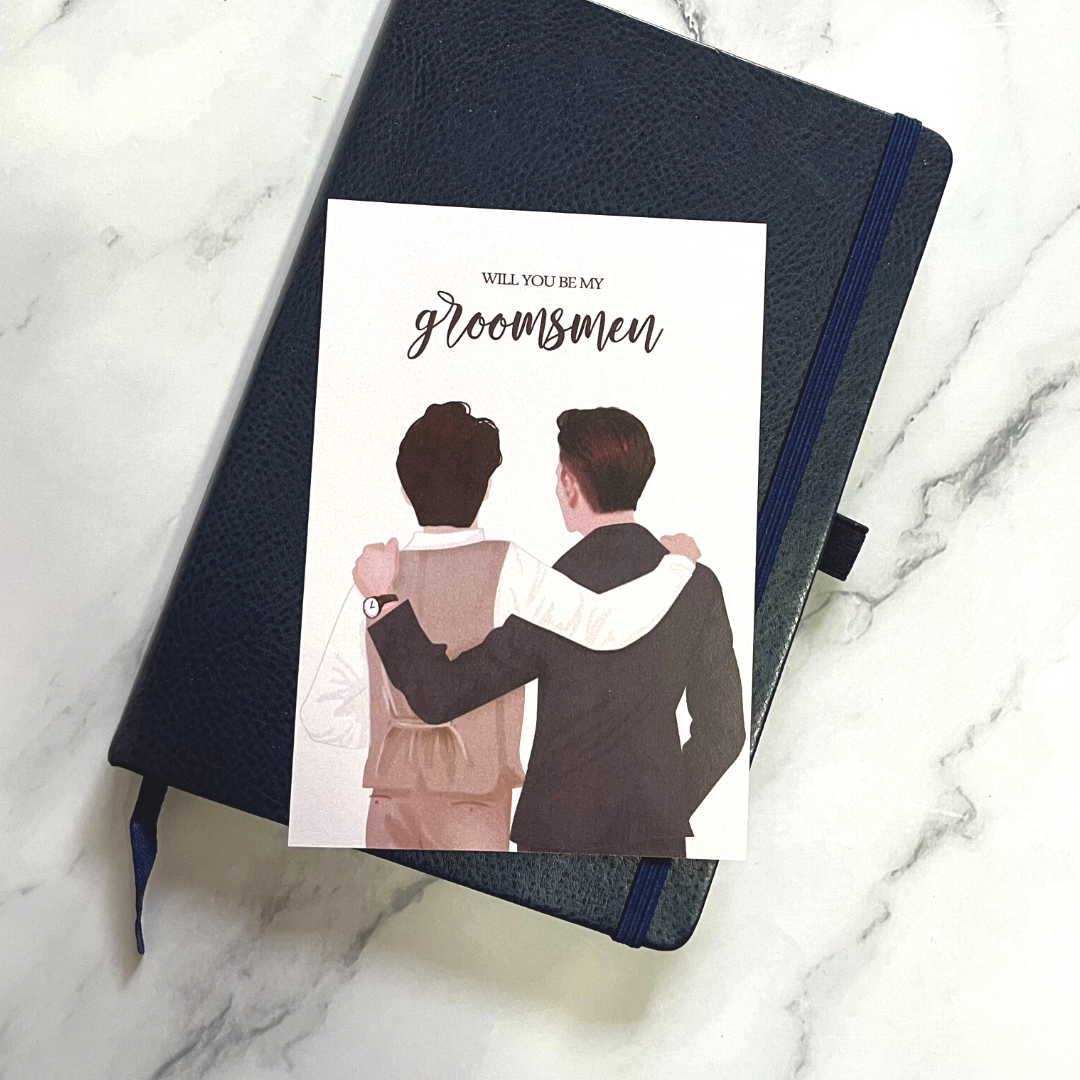 Groomsmen Invitation Cards (2 Designs)-Changjiu Chinese Wedding Shop