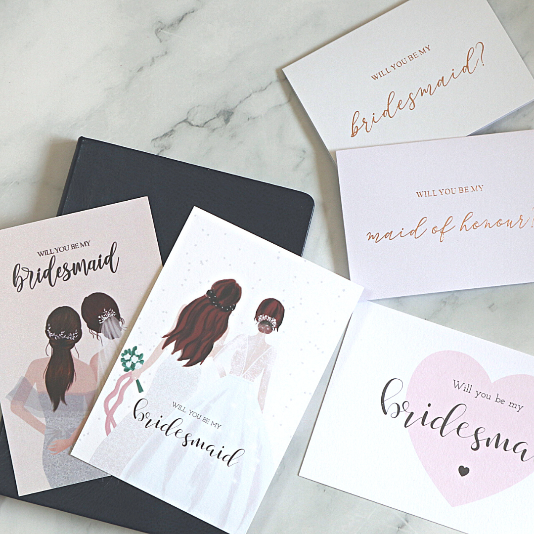 Bridesmaids Invitation Cards (4 Designs)-Changjiu Chinese Wedding Shop