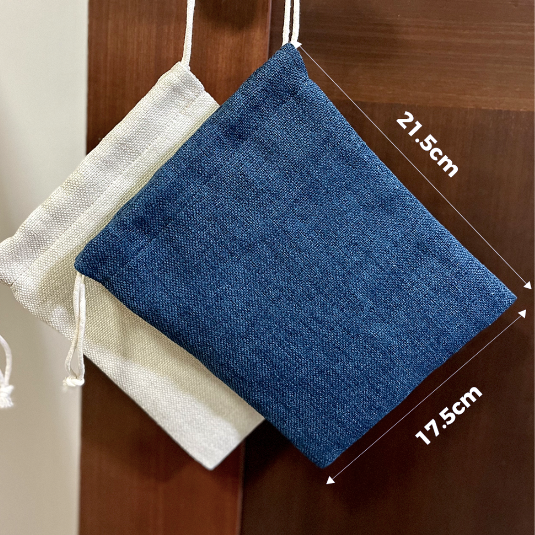 Custom Burlap Canva Drawstring Pouch-Changjiu Chinese Wedding Shop