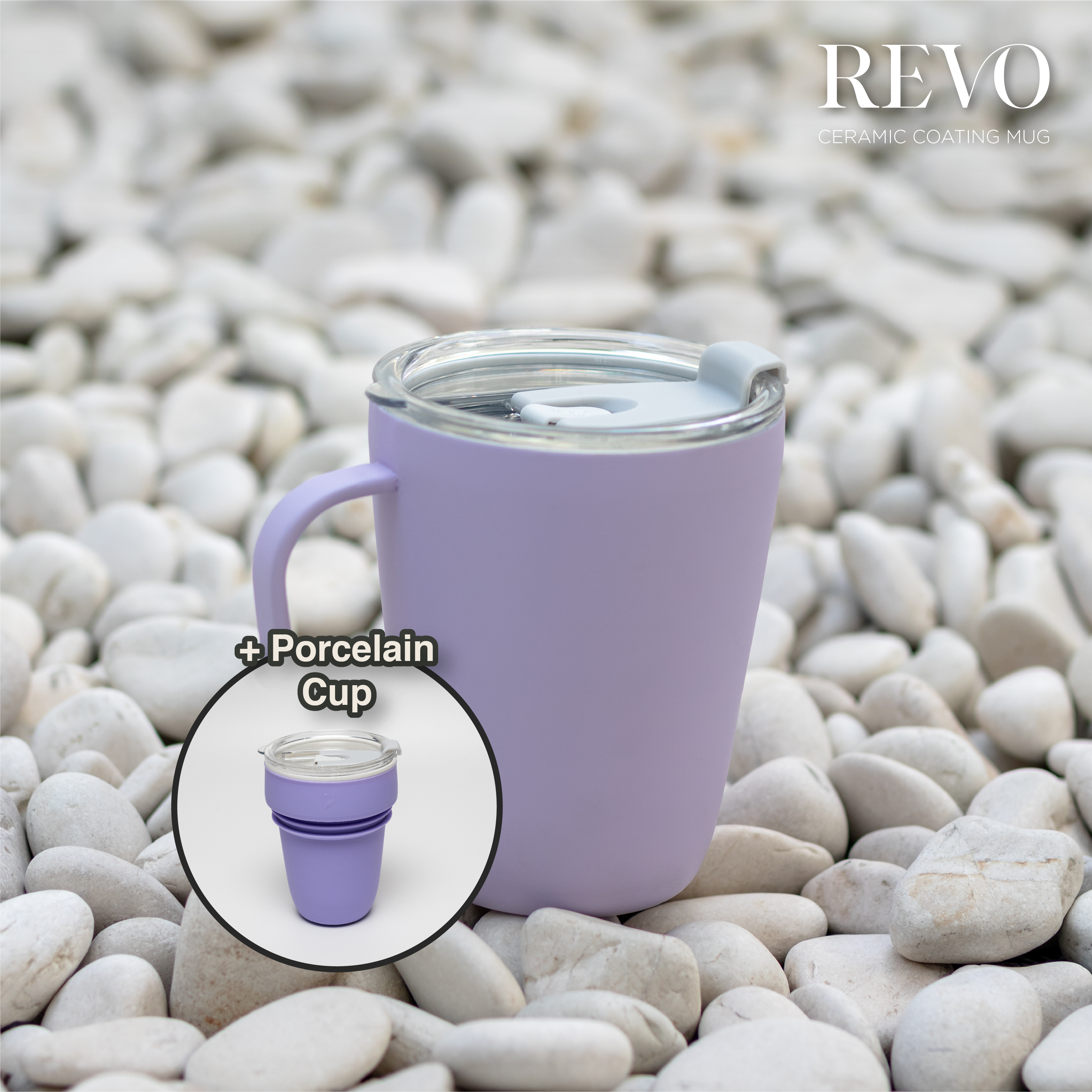 Revo Mug with Add-on Porcelain Cup