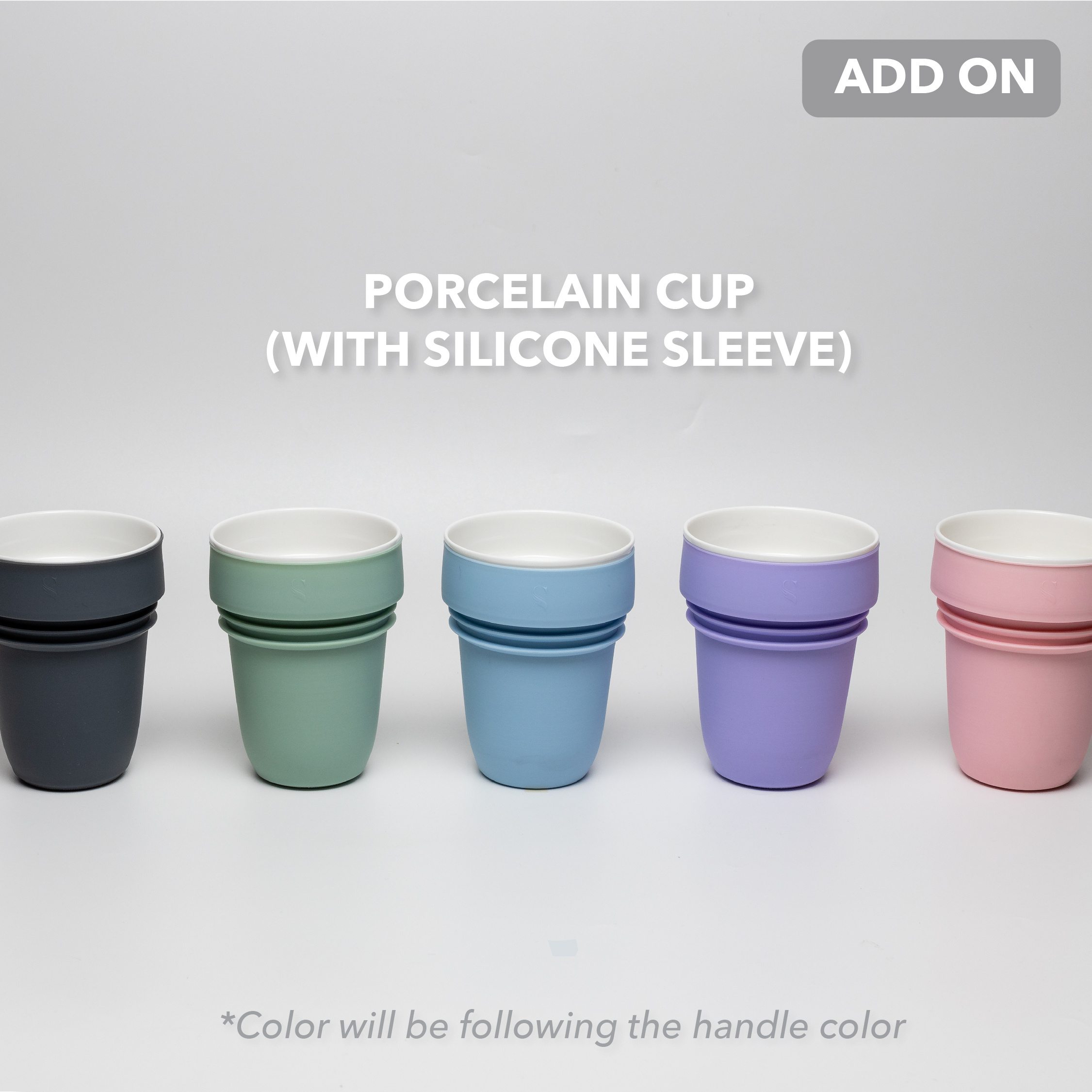 Add-on 450ml Porcelain Cup (S) with Silicone