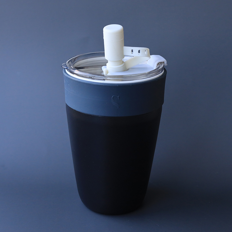 芯動隨身杯-矽膠吸管