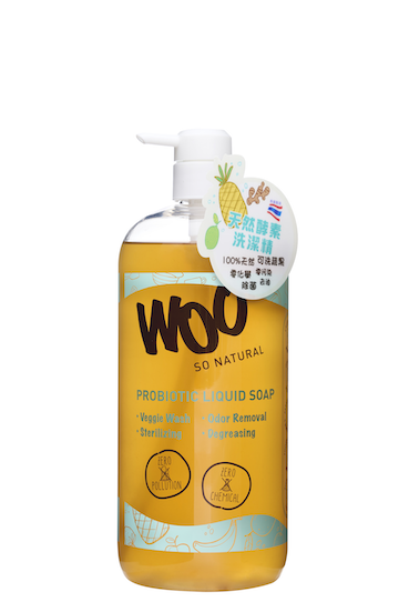 Woo So Natural Probiotic Liquid Soap (veggie wash) 1000ml